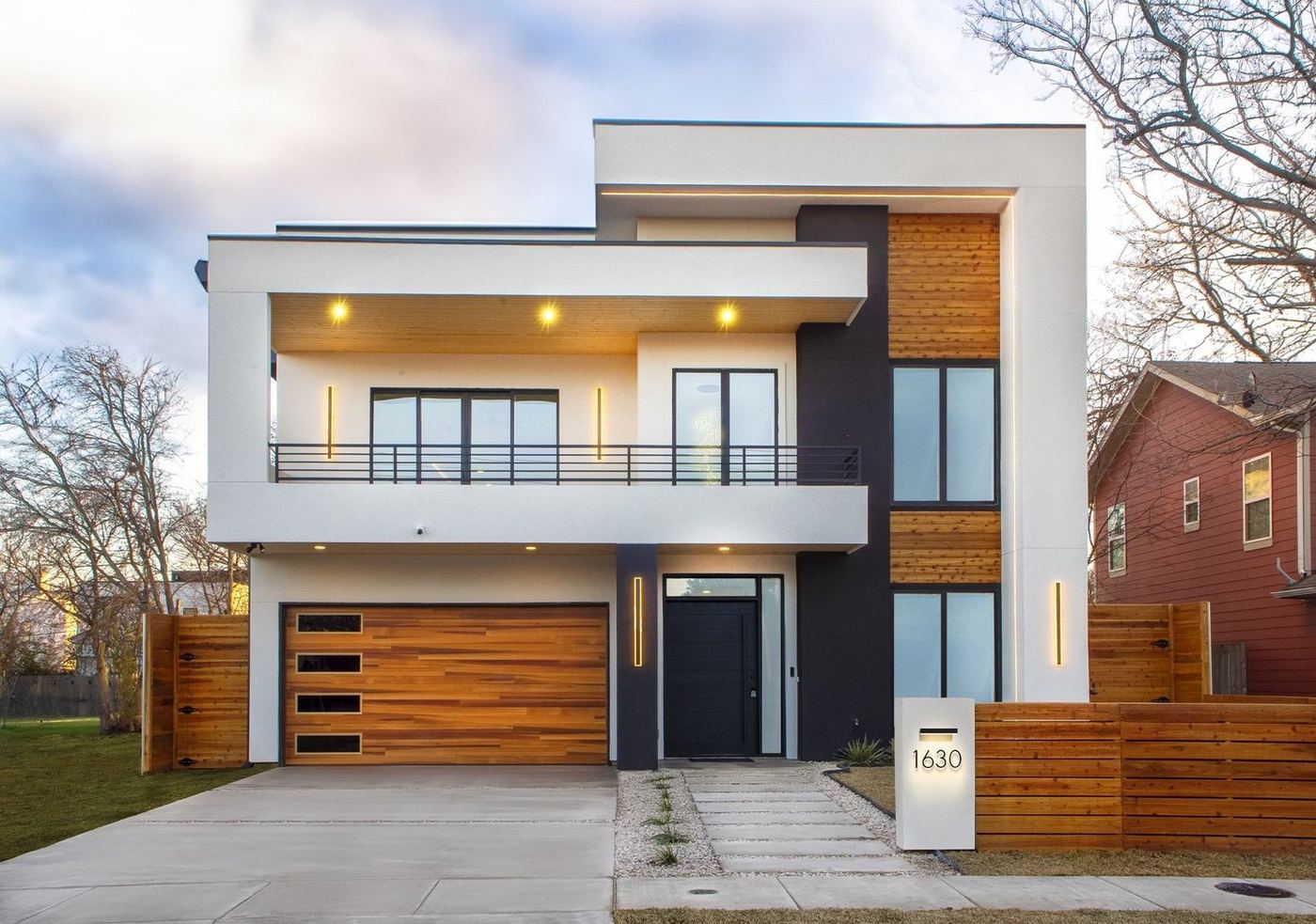 Bayside 2, a modern two story home built by Luxe Homes Dallas